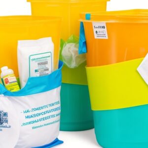 bel-art-biohazard waste bags 220x280 mm pe-hd, pack of 100