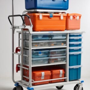 3 tier medical trolley