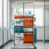 Emergency trolley in hospital