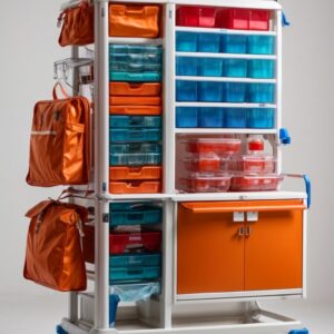 Linen trolley in hospital