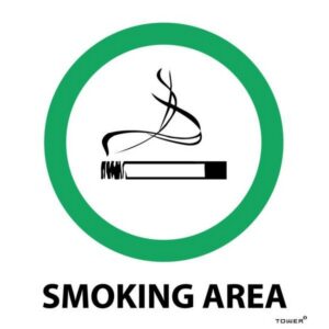 ABS Signage - Smoking Area - 150 x 150mm - SIGNSA