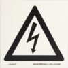Photoluminescent Sign - Electricity Warning - 190 x 190mm - SIGNPEW190