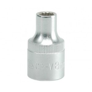 Bi-hex Socket - 12 Point - Chrome Vanadium - 1/2" Connector - Standard Length - 8mm - YT-1270
