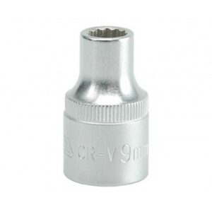 Bi-hex Socket - 12 Point - Chrome Vanadium - 1/2" Connector - Standard Length - 9mm - YT-1271
