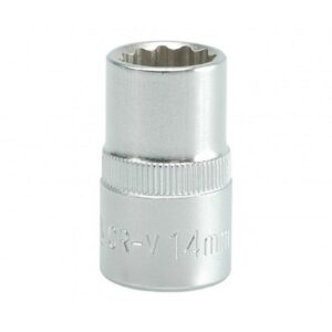 Bi-hex Socket - 12 Point - Chrome Vanadium - 1/2" Connector - Standard Length - 14mm - YT-1276