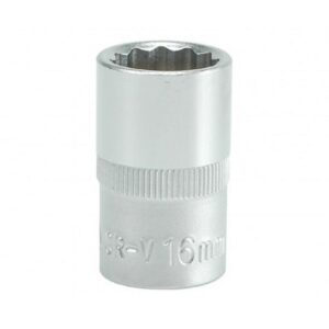 Bi-hex Socket - 12 Point - Chrome Vanadium - 1/2" Connector - Standard Length - 16mm - YT-1278