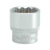 Bi-hex Socket - 12 Point - Chrome Vanadium - 1/2" Connector - Standard Length - 30mm - YT-1291