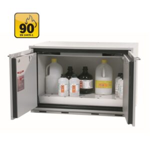 Flammable Solvent Safety Storage Cabinet - UB-Line - Under Bench Double Door - 110.2 x 57.4 x 60 cm - IASE30443-1