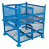 Stackable Cut-Away Steel Cage - Blue - 476Kg - STACKCAGE2