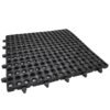 Rubber and Plastic Mat - MK3 Drainage and Bakkie - 48 x 48 x 2 cm - Black - Pack of 2 - RUBMK32