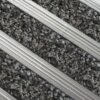 Heavy Duty Mat System - Dm Aluminium Linking Joints - Alba Insert - 3mm Foam Backing - 12mm High - per m2 - Anthracite - DMA010003