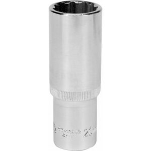 Bi-hex Deep Socket - 12 Point - Chrome Vanadium - 1/2" Connector - 76mm Length - 20mm - YT-12942