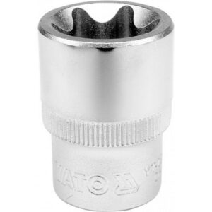 Torx Socket - Female - Chrome Vanadium - 1/2" Connector - E18 - YT-05225
