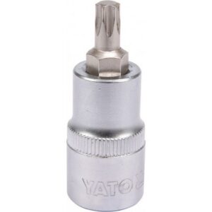 Torx Bit Socket - Male - Chrome Vanadium - 1/2" Connector - Standard Length - T40 x 50mm - YT-04314