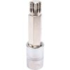Spline Bit Socket - Chrome Vanadium - 1/2" Connector - Long - M16 x 100mm - YT-04356