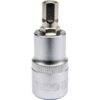 Hex Bit Socket - Chrome Vanadium - 1/2" Connector - Standard Length - HEX 8 x 50mm - YT-04384