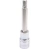 Hex Bit Socket - Chrome Vanadium - 1/2" Connector - Long - HEX 8 x 100mm - YT-04394