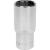 Bi-hex Deep Socket - 12 Point - Chrome Vanadium - 1/2" Connector - 76mm Length - 27mm - YT-12947