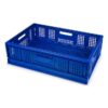 Folding Collapsible Crate - Plastic Box - Vented Base and Sides - 60 x 40 x 18 cm - 35L - Virgin Material - HACCP - PI-FC64-H180-virgin