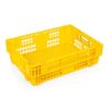 Heavy Duty Freezer Nesting Crate - Plastic Box - Vented Base and Sides - 62.5 x 45 x 17 cm - Virgin Material - HACCP - PI-730-virgin