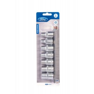 Socket Set - 1/2" Drive - 8 mm to 14 mm - Chrome Vanadium - 7 Piece - FMT-045