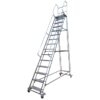 Mobile Safety Step Ladder - Mounty Rollstep - 15 Step - 4.640mm High - MLH15