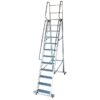 Mobile Safety Step Ladder - Mounty Rollstep - 12 Step - 3.875m High - MLH12