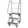 Mobile Safety Step Ladder - Mounty Rollstep - 3 Step - 1.575m High - MLH03
