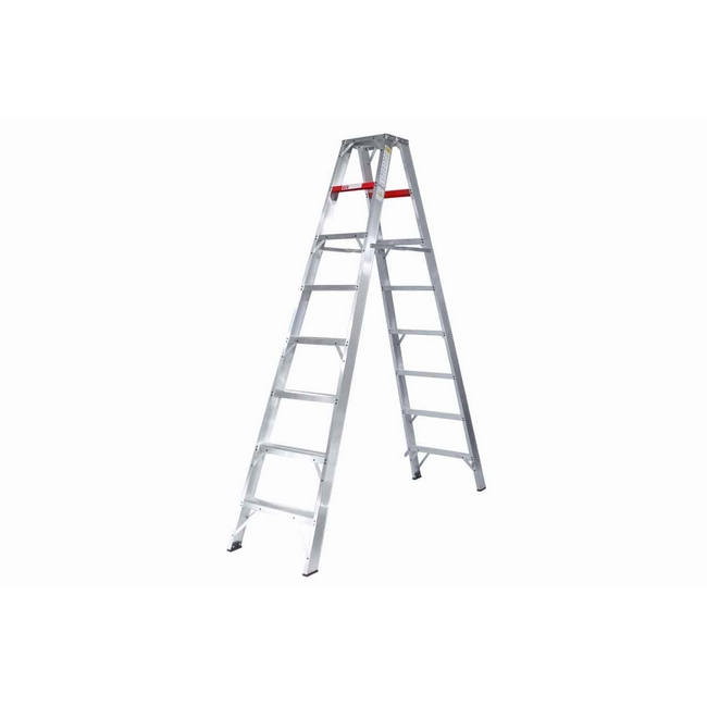 Stepladder - Heavy Duty Double Sided Aluminium - 4 Steps - 1.2m - LASD4