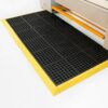 Rubber Mat Male Corner Edge - Fatigue-Step Solid Anti-Fatigue Interlocking Tile - 100 x 8 x 1.8 cm - Yellow - SS070002M
