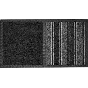 Disinfectant Mat - COBAcare Duo Zone - 67 x 39.5 x 1.5 cm - Dark Grey and Grey - CDM008