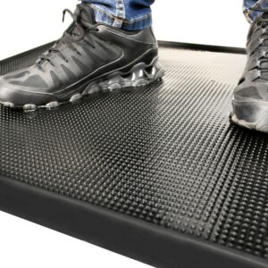 Disinfectant Shoe Bath - Solution Sanitising Mat - COBAcare - 81 x 60.5 x 2.6 cm - Black - BOOT-618119