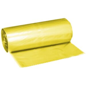 Wheelie Bin Refuse Bag - 240L - Yellow - 30 Micron - Pack of 1000 - 240LBAG-YELLOW