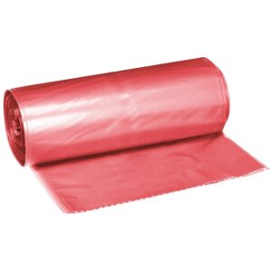 Wheelie Bin Refuse Bag - 140L - Red - 30 Micron - Pack of 1000 - 140LBAG-RED