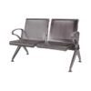 Airport Bench - Indoor and Outdoor Waiting Room Seat - Stainless Steel - Two Seater - Flat Pack - 127 x 67 x 82 cm - PF02