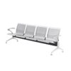 Airport Bench - Indoor Waiting Room Seat - Chrome - Four Seater - Flat Pack - 244 x 67 x 82 cm - PC04
