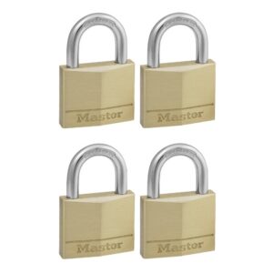 Brass Padlock - Keyed - 40mm - 4 Pack - Pack of 4 - MA207768
