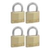 Brass Padlock - Keyed - 40mm - 4 Pack - Pack of 4 - MA207768