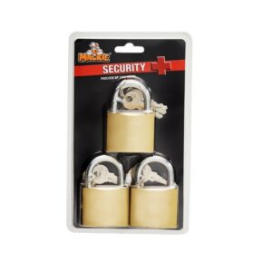 Brass Padlock - 3/KA -Iron - 50mm - Pack of 3 - 97031297