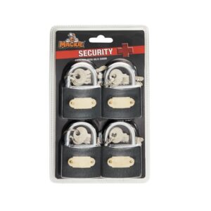 Padlock - Iron - 4k/A - 50mm - Pack of 4 - 97031082