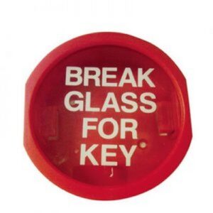 Break Glass Key Box - Plastic - Round