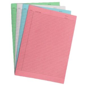 Patient Document Files Inserts - 90gsm - A4 - Colour Options - Pack of 200 - FILMEDINS