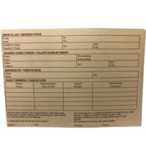 Medical Document Files - 200gsm - A5 - Pack of 500 - FILMEDA5