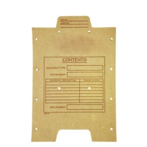 Document Dividers for Archive Storage Box - Backing Board Top - A4 - Pack of 100 - ARC006