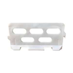 Road Barrier - Traffic - Plastic - Big Foot - White - 2M - (MOQ 50) - SXS101BFWHT