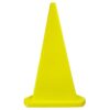 Safety Cone - Triangular - Hard Plastic - Parking Bollard - 100cm - Yellow - MBOL1MY