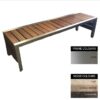 Mall Bench - Stainless Steel 304 and Wood - Bolt Down - 45x240x51cm - Colour Options - ML4262S