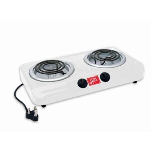2 Plate Stove - Hart - Spiral - White - 220-240V - Pack of 3 - 872000W