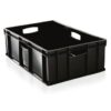 Stack Crate - Solid - 38L - Recycled Plastic - Black - Pack of 60 - SC64200R-black