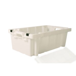 Plastic Crate - Meat Box - SABS Approved - 60L - White - Pack of 75 - MT85275